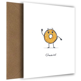 Cheerio! Funny Leaving Cards for Colleagues and Co Workers - A Fun Goodbye Card, Bon Voyage, Happy Retirement or Leaving to have a Baby