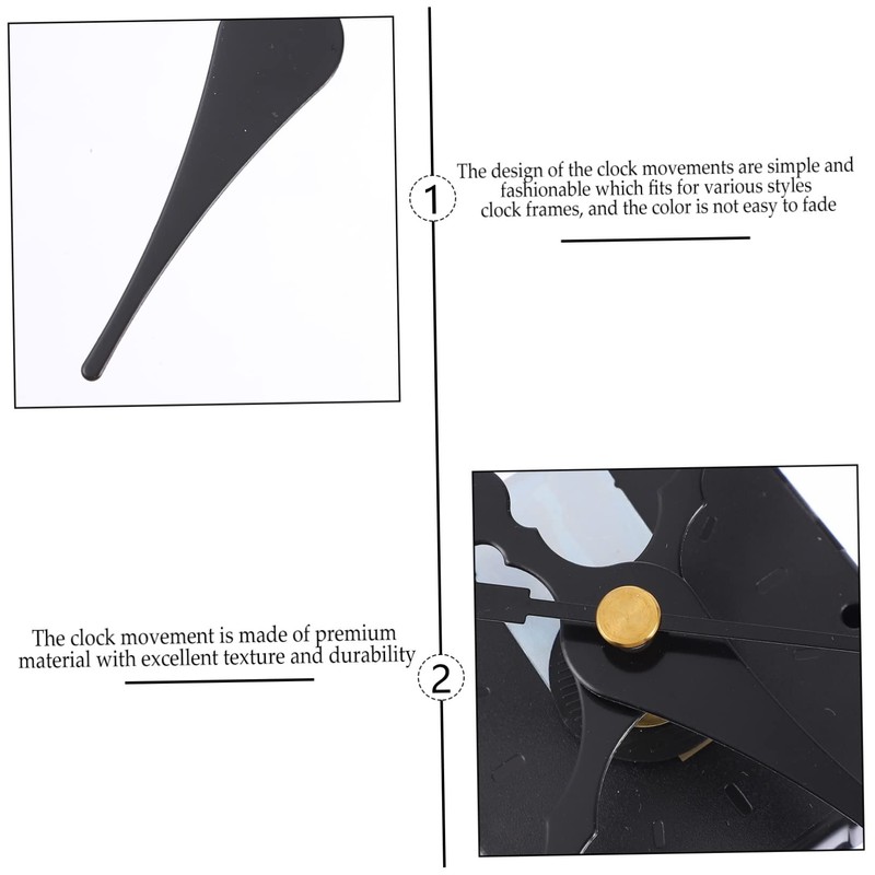LALAFINA 5 Sets DIY Clock Movement Replacement Kit of Clock