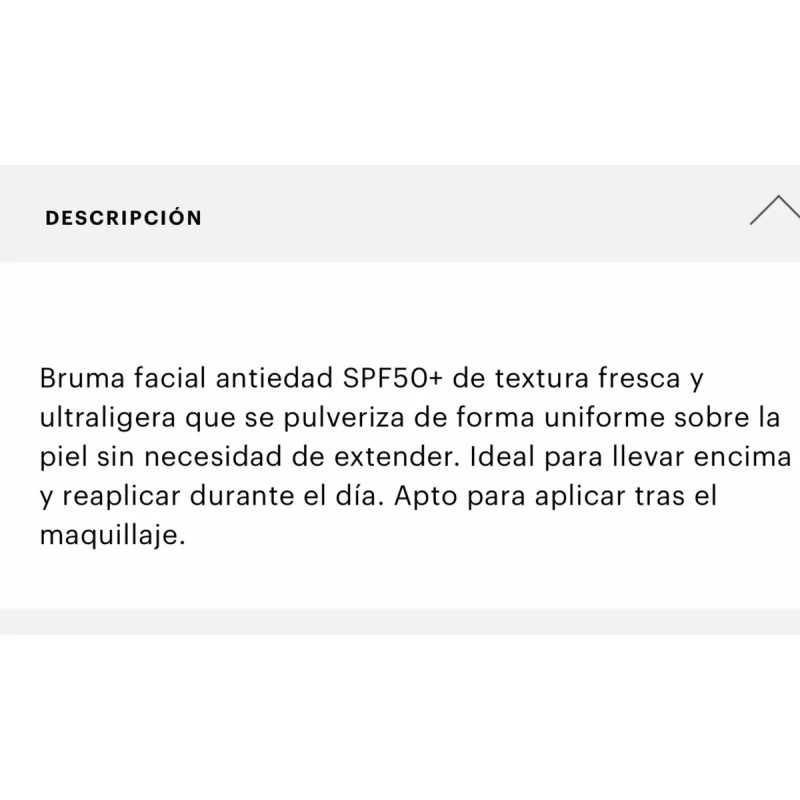 Protecion Solar Mesoestetic Antiaging Facial Sun Mist