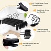 Lamitocs 10 Pack Pants Hangers with Adjustable Anti-Rust Clips for