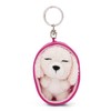 NICI Keyring Sleeping Pets Dog Poodle White