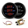 WATERWICH 2inch 52mm 3 in 1 Triple Gauge Set Water