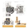 Chibery 10 Pack 3/4" Overlay 3D Soft Close Concealed Hinge