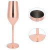 304 Stainless Steel Wine Goblet Champagne Glasses Drinking Cups 220ML