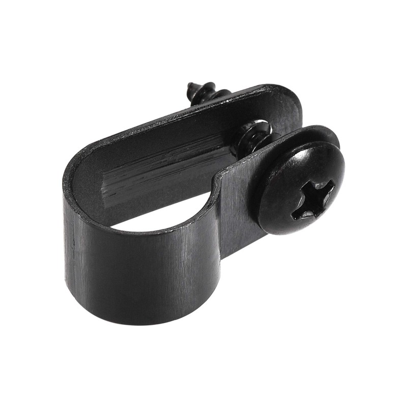 sourcing map 10.4mm Nylon R Type Cable Clip Wire Clamp