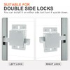 QZATTCAEN Garage Door Side Lock Inside Deadlock for Most Garage