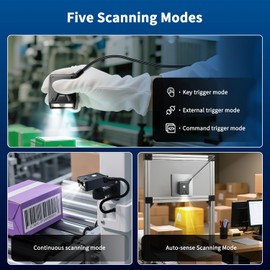 NetumScan 2D Embedded Fixed Barcode Scanner Scan Engine, Industrial Grade 1D 2D QR Barcode Reader, Automatic Induction Scanning,USB Port Suitable for Self-Service Terminals and Factory Assembly Lines