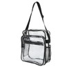 Clear Messenger Bag PVC Waterproof Visible Zipper Design Crossbody Tote