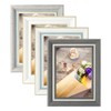 Sekonow 5x7 Picture Frame, 4 Pack Wood Pattern Rustic Picture