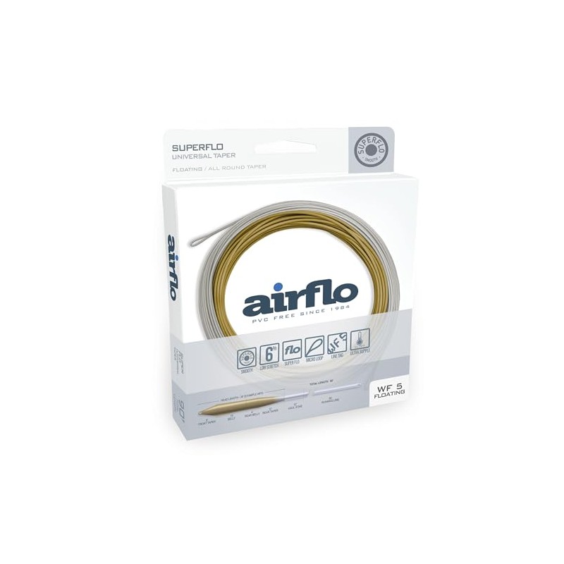 Airflo Superflo Universal Taper Floating Fly Line (LICHEN/DRIFTWOOD, WF 3)