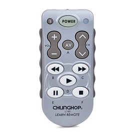Electronic Accessories Favy Chunghop L102 Universal Single 11-Key Learning IR Remote Control - Silver + White (2 x AAA)