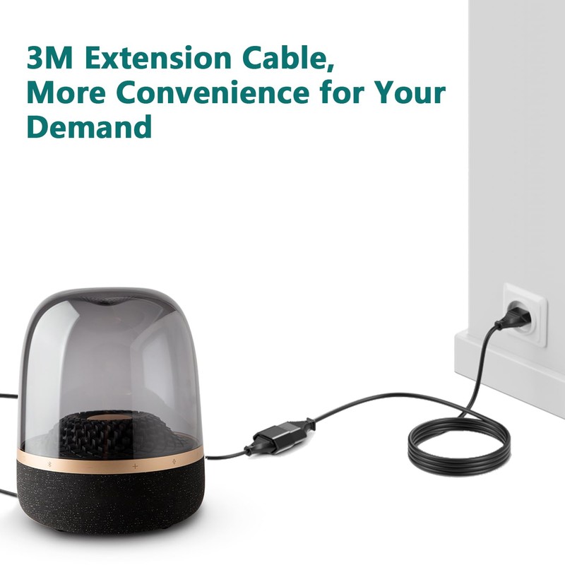 Spiral Cable Schuko Plug & Coupling