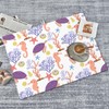 Purple Beach Sea Turtle Dish Drying Mat 18x24 For Kitchen