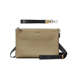 Modiko Men's Shoulder Bag, Clutch Bag, Genuine Leather, Waterproof, Large Capacity, B5, Thin, Full Grain Leather, Skimming, 2-Way Strap, Holds 8 Cards, Soft, Fits 10 Inch Tablets, Body Bag, Men's Bag