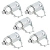5Pcs Hydraulic Testing Adapter Thread Test Coupling Connectors Pressure Measuring