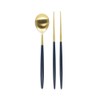 Bogen Matinee Dinnerware Spoon and Chopsticks Set - Gold Flatware