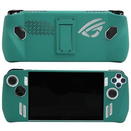 EIELST Designed for ASUS ROG Ally 2023 Protective Case - [10 FT Military Grade Drop Protection] Cover Non-Slip Shell Case for Rog Alloy Gaming Handheld with Kickstand - Teagreen