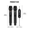 D Debra Wireless Microphone UHF Cordless Handheld Dynamic with Rechargeable