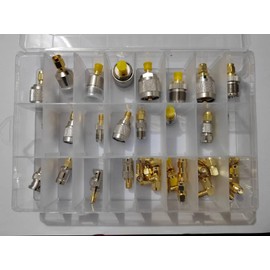 Generic 38 Types/Set SMA BNC UHF to SMA MCX MMCX BNC TNC UHF SO239 PL259 N F Type SMB RF Coaxial Coax Adapter Connector Combination