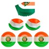 Lizzy 6Pcs St. Patrick's Day Tricolour Paper Plates 9 inch