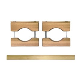 Cardinal Gates Regular Round Gate Installation Kit - 32 Tall Inch Stairway Bannister Clamp - Hole & Adhesive Free - Fits Round Posts - Compatible with Hardware & Pressure Mounted Gates - Made in USA