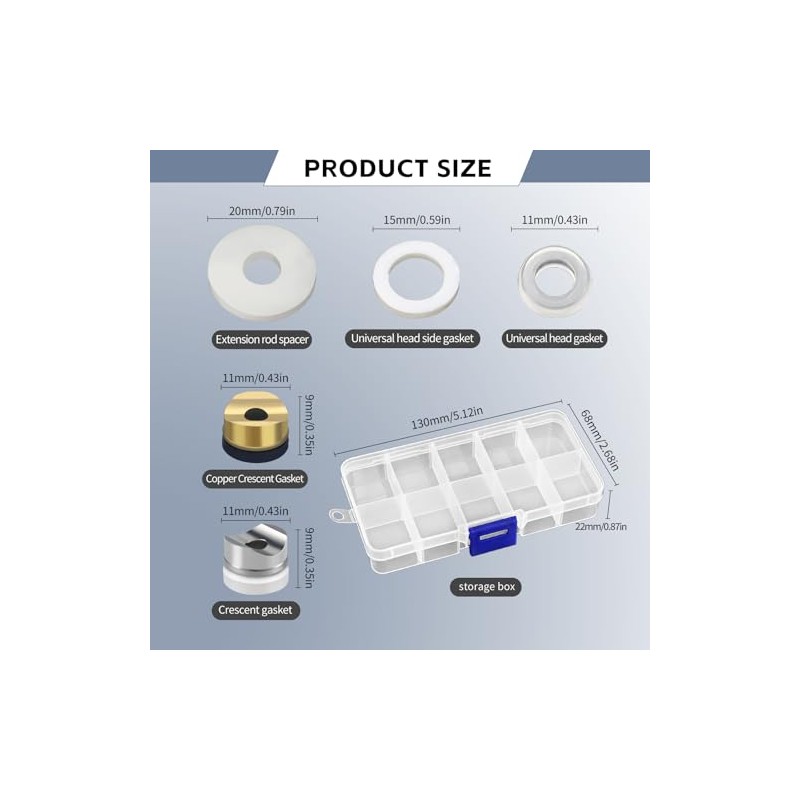 50Pcs Airless Paint Sprayer Gaskets Seal Tip Gaskets Nylon Flat