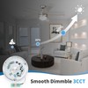 Caisens 4 Inch Ceiling Fan LED Light Replacement, 18W 6000K