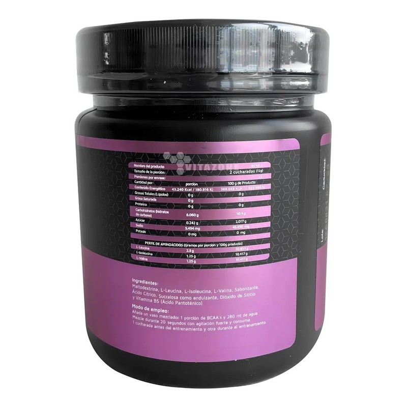 Bcaas Aminoácidos En Polvo Mora Azul High Power Sfn