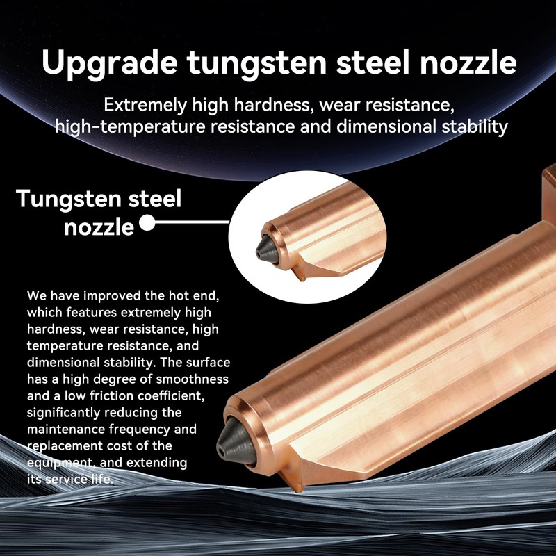 for Flashforge AD5X Nozzle, Tungsten Carbide 3D Printer extruder hotend,