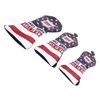 Golf Club Head Cover Set Waterproof PU Leather Golf Club