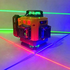 Alozfen Automatic Self-Leveling Rotary Laser Rotating Horizontal & Vertical Laser Level Kit 500M Leveling Laser Level Green Beam for Construction (Rotary Laser)
