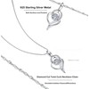 Sunnyshopday 925 Sterling Silver,Heart to Heart together Love Pendant.18 inches,Italian