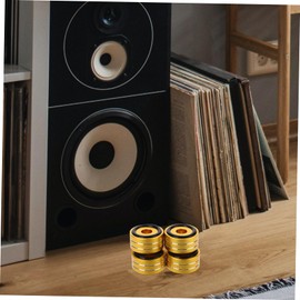 Operitacx 4 Sets Speaker Cabinet Feet Pads Slip Shock Absorbing Pads for Amplifier and Speaker Isolation Enhance Sound Quality and Stability