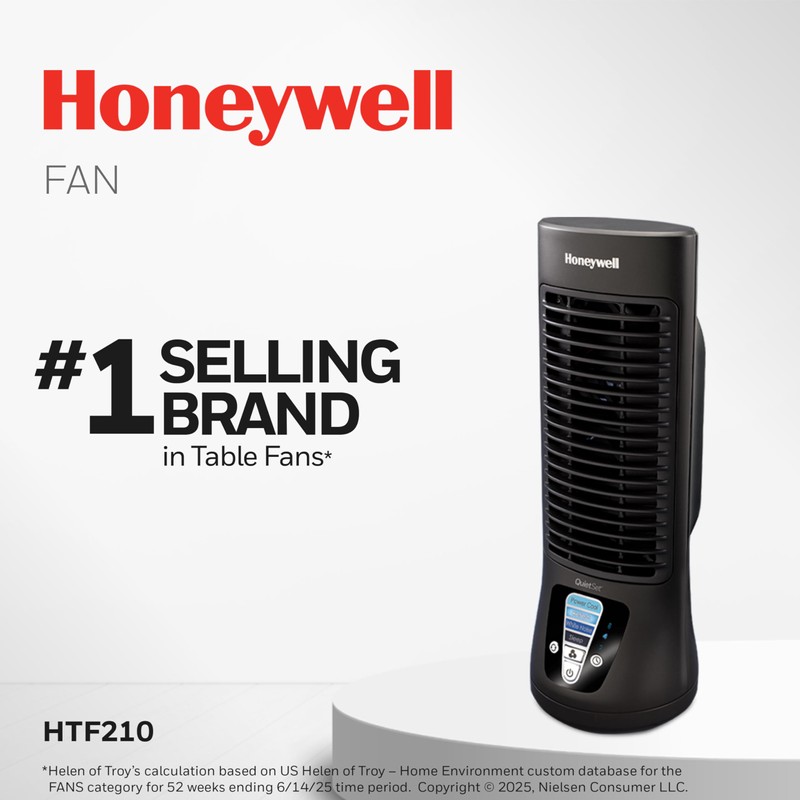 Honeywell QuietSet Personal Table Fan, Oscillating Personal Desk Fan with