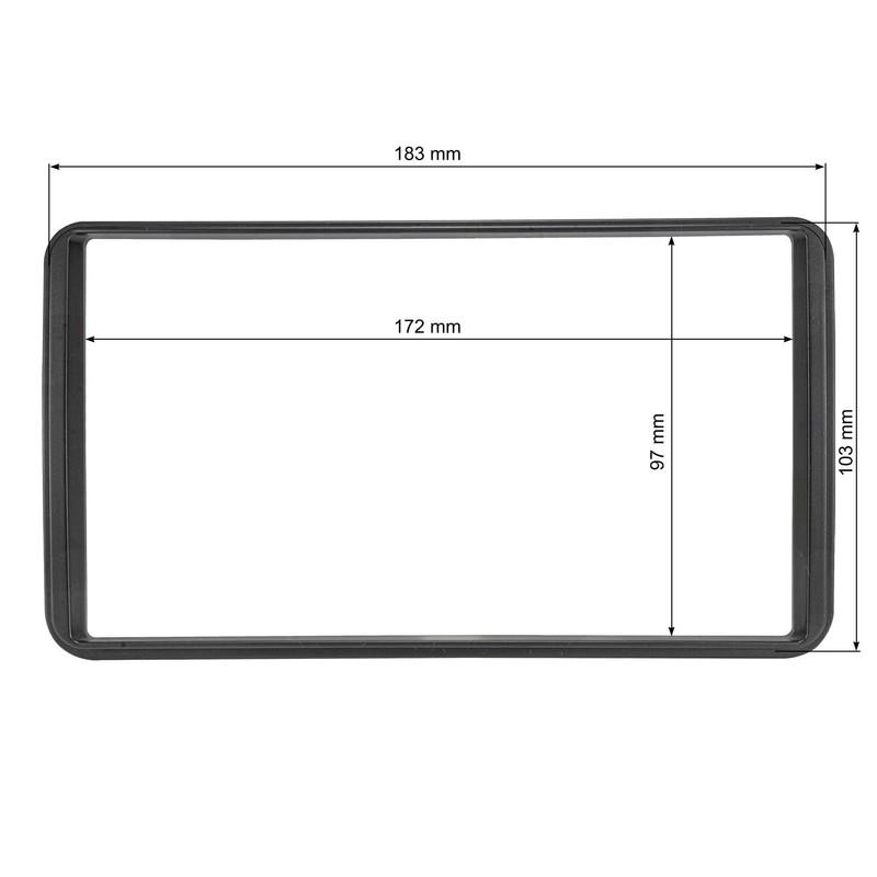 tomzz Audio 2454-006 Double DIN Radio Faceplate Compatible with Suzuki