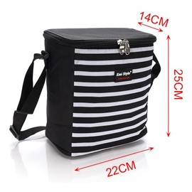 CARALL Cool Bag Cooler Bag Lunch Bag Food Bag Keep Hot or Cold (22 x 14 x 25 cm)