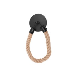 Tiardey Vintage Rope Towel Holder,Industrial Rope Towel Holder, Vintage Toilet Roll Holder Rope for Bathroom Kitchen Decoration