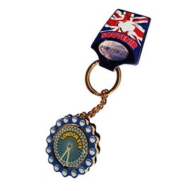 Rugged, Portable London UK London Eye Historic Ferris Wheel Spinner Keychain / Key Chain / Key Ring / Keyring Souvenir! A Durable, Classic London, England British UK Collectible Key Ring!