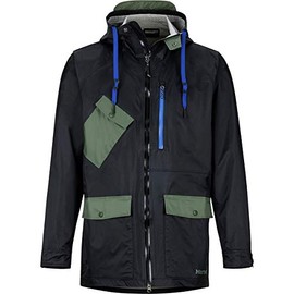 MARMOT Ashbury PreCip Eco Jacket - Black/Crocodile - Large