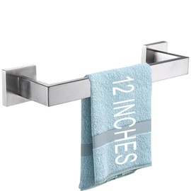 LANC 12-Inche Towel Bars for Bathroom WTotal Mounted 30-CM Brushed Nickel Bath Towel Ring 304 Stainless Steel Total-14” Towel Rails for Kitchen Hand Towel Holder Racks Hanger Rods, A8804BN-3P1