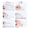 Punch Needle Set Wooden Handle Stainless Steel Ergonomic Easy Operation