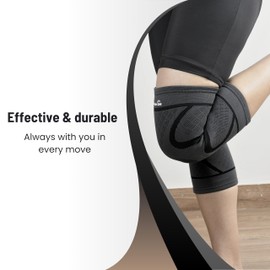 Wonder Care pack of 2 Knee Sleeve Knee Brace Compression Knee Sleeve For Men And Women Knee Support Running Knee Sleeve Workout Knee Sleeve Gym Hiking Sports Running Gym