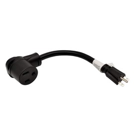 Parkworld 61384 NEMA 6-15P to 6-50R, A/C 15A to Welder 50A Adapter Cord, 15A 250V 1 Feet