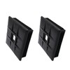 VOANZO 2PCS RV Bumper Plug End Cap 4" Square Bumper