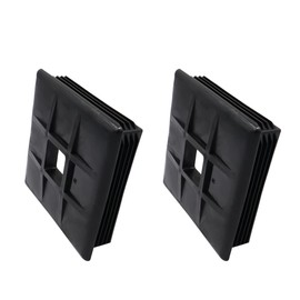 VOANZO 2PCS RV Bumper Plug End Cap 4" Square Bumper Caps for RV Camper Travel Trailer