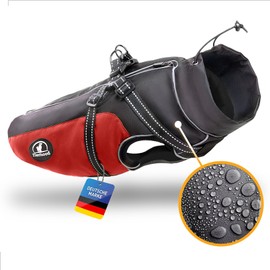 Tierhood Waterproof Dog Raincoat (Includes Harness and Reflectors) Dog Rain Jacket, Waterproof