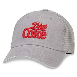 AMERICAN NEEDLE Raglan Bones Diet Coke Trucker Hat (COKE-1906A-GRY) Gray