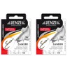 Set of 2 packs of Jenzi tied zander hooks Ryder