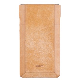 MITER CASE Compatible with Sony NW-WM1AM2 / NW-WM1ZM2 Walkman, Handmade Italy Pueblo Leather Case Cover + Screen Protector for WM1AM2 WM1ZM2 (Light Camel)