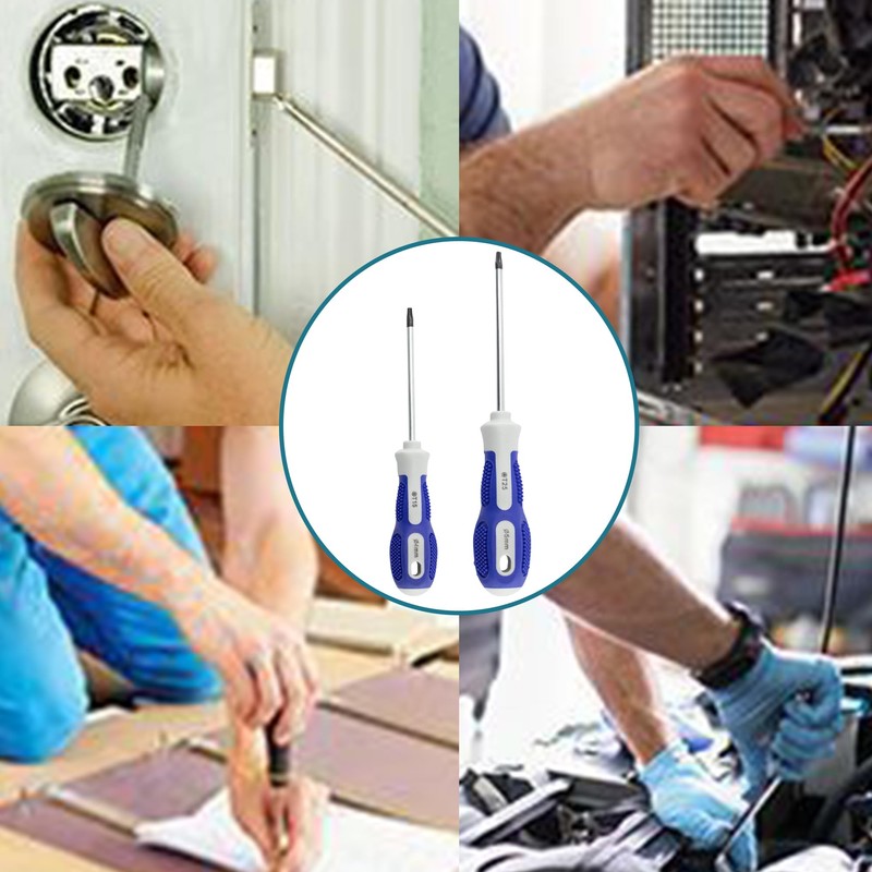 bociloy 5Pcs Magnetic Torx Screwdrivers Set with Comfortable Handle, Steel